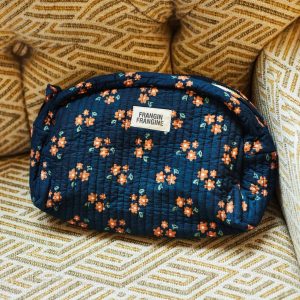 NEW Trousse Toilette Paulette Fleurs marine - Frangin Frangine