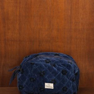 Trousse de Toilette Velours fleurs