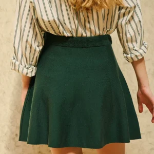 JUPE JULIE VERT ET NOIR