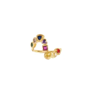 Bague Rivière - Zircons Multicolores