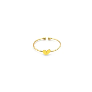 Mini bague cœur Jaune