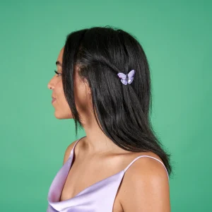 Barrette Papillon mauve Coucou Suzette