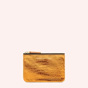 PORTE MONNAIE STAR CROCO ORANGE