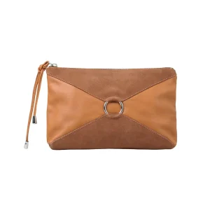 Pochette Kim Noisette Velours