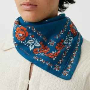 FOULARD 652 BLEU ET BLANC