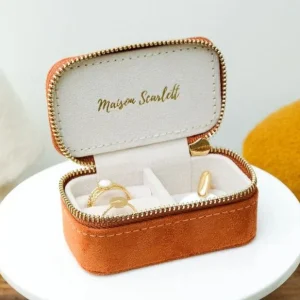 BOITE A BIJOUX MARIE VELOURS CAMEL