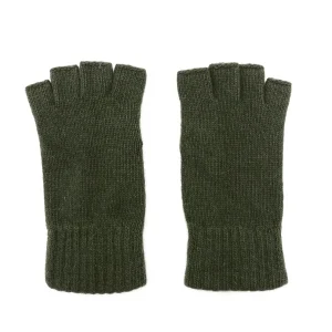 Mitaines en laine Cachemire Vert Kaki