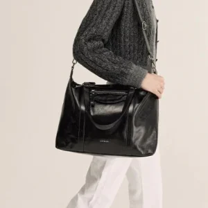 SAC THYLANE NOIR, NOIR VERNIS