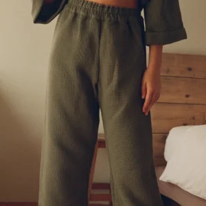 PANT MIMOSA NID D'ABEILLE KAKI