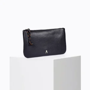 Pochette cuir OR, ARGENT ET NOIR