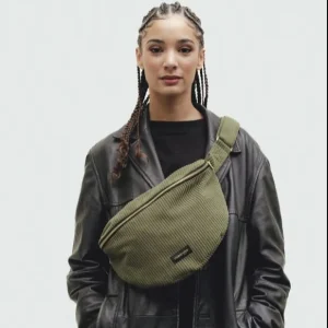 SAC BANANE CUSTINE XL VELOURS KAKI