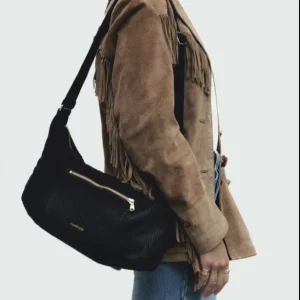 SAC MINI CHARLOT VELVET NOIR