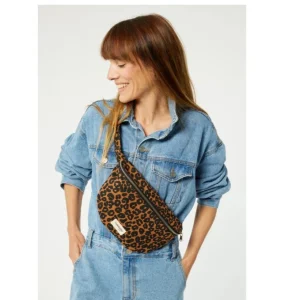 SAC BANANE CUSTINE LEOPARD