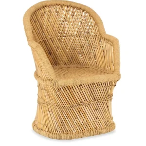 Fauteuil Bambou corde herbier marin