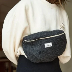 SAC BANANE BOUCLETTE NOIR