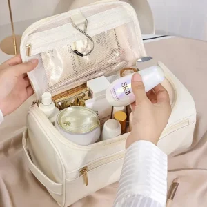 Trousse de Toilette en Cuir PU