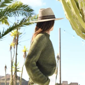 SOMBRERO GALON COTON BORDEAUX