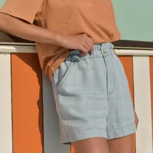 SHORT LOU BLEU CLAIR