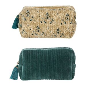 Pochette Green Wash - 20 x 6 x 10 cm - velour