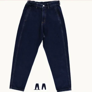 PANTALON CAROTTE BLEU FONCE