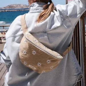 SAC BANANE CUSTINE XL BRODERIE