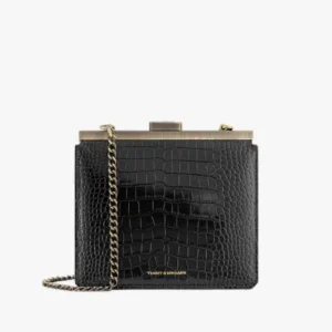 SAC JEANNE BLACK CROCO